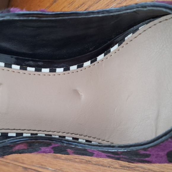 Heel Size Betsey Johnson Purple Leopard Print Women's Heels - Picture 7 of 9